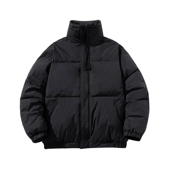 Vedolay Men's Coats Casual Winter Workwear Solid Jacket Coat Black,M