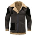 thumbnail image 1 of Vedolay Men's Coats Fall Coat Double Coat Tops for Work Winter Dark Gray,2XL, 1 of 4