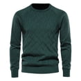 thumbnail image 1 of Vedolay Men's Fall Sweater Long Sleeve Pullover Sweaters Winter Warm Tops Green,L, 1 of 2