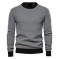 thumbnail image 1 of Vedolay Men's Fall Sweater Long Sleeve Rib Top Pullover Sweater Black,M, 1 of 2