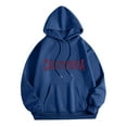 thumbnail image 1 of Vedolay Men's Hoodie Sweatshirt Pullover Solid Color Long Sleeve Hoodies Sweater Blue,L, 1 of 3
