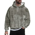 thumbnail image 1 of Vedolay Men's Hoodies 2023 Plus Size Long-Sleeve Crewneck Tee Shirt Gray,L, 1 of 4