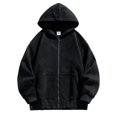 thumbnail image 1 of Vedolay Men's Hoodies 2023 Pocket Pullover Loose Tunic Shirts Blouse Tops Black,M, 1 of 5