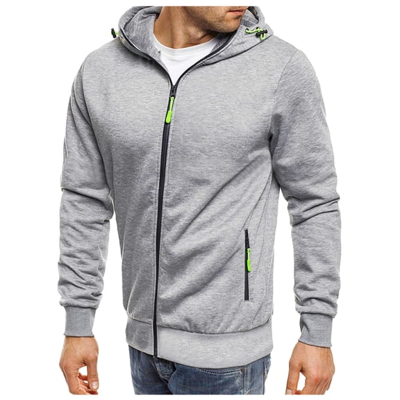 Vedolay Men's Hoodies 2023 Quarter Zip Hoodie Sweater Teen Girls Fall Y2k Clothes Gray,2XL