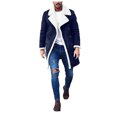 thumbnail image 1 of Vedolay Men's Jacket Casual Long Sleeve Button Down Jacket with Pockets Clothes Blue,2XL, 1 of 4