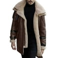 thumbnail image 1 of Vedolay Men's Jacket Casual Open Front Long Sleeve Work Office Jackets Clothes Coffee,5XL, 1 of 5