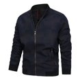 thumbnail image 1 of Vedolay Men's Jacket Lightweight Cardigan Comfy Going Out Fall Coat Coffee,L, 1 of 2