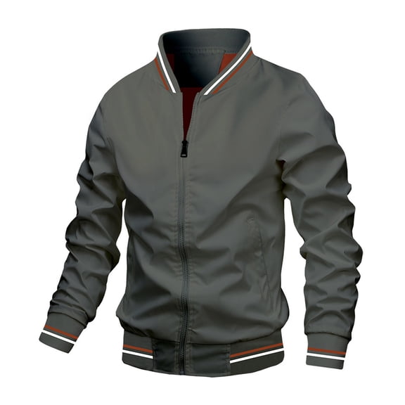 Vedolay Men's Jacket Long Sleeve Open Blazer Jacket Cardigan Grey,4XL