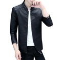 thumbnail image 1 of Vedolay Men's Jacket Thick Long Sleeve Blazer Jacket Loose Men Outerwear Black,L, 1 of 5
