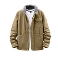 thumbnail image 1 of Vedolay Men's Jackets Slim Casual Jacket Coat Top Outwear Khaki,XL, 1 of 4