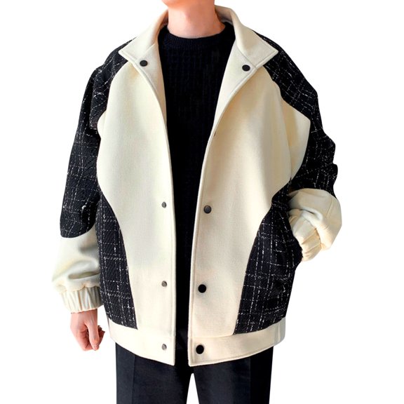 Vedolay Men's Lightweight Jackets 2023 Fall Fall Fashion Clothes Classy Open Front Cardigans White,XL