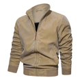 thumbnail image 1 of Vedolay Men's Lightweight Jackets 2023 Work Office Coats Pocket Jacket Suit Khaki,6XL, 1 of 4