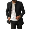 thumbnail image 1 of Vedolay Men's Lightweight Jackets Autumn Winter Casual Zipper Thickening Jacket Coat Clothes Black,L, 1 of 5