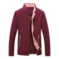 thumbnail image 1 of Vedolay Men's Lightweight Jackets Cardigan Drape Open Front High Low Blazer Jacket Clothes Red,L, 1 of 2