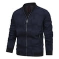 thumbnail image 1 of Vedolay Men's Lightweight Jackets Casual Hooded Full Zipper Active Jacket Blue,2XL, 1 of 4