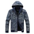 thumbnail image 1 of Vedolay Men's Lightweight Jackets Casual Jacket for Men Ripped Classic Jacket Clothes Blue,3XL, 1 of 4