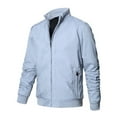 thumbnail image 1 of Vedolay Men's Lightweight Jackets Open Front Work Office Jackets Blazer Light Blue,XL, 1 of 2