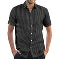 thumbnail image 1 of Vedolay Men's Long Sleeve Mixed Material Shirt White Shirts for Men, 1 of 5