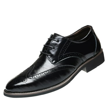 Vedolay Men's Oxfords,Men Dress Shoes Shoes Formal for Men Classical Style Leather Shoes for Men Slip On Mens Dress Shoes(Black,12)