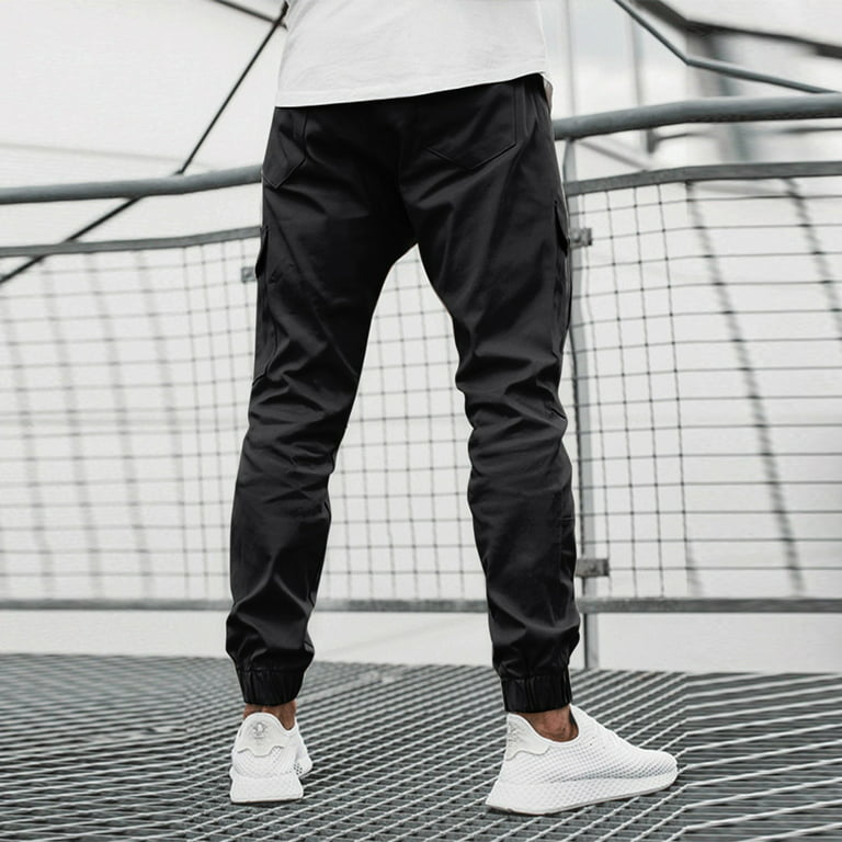 Men - Black Slim Fit Joggers - Size: S - H&M