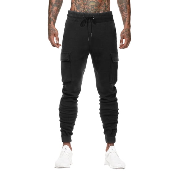 Vedolay Men's Pants Casual Long Sweatpants with Pockets 2023 Black,2XL