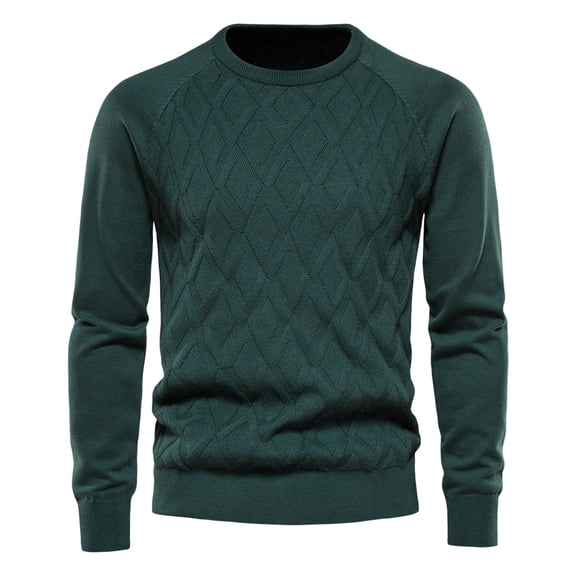 Vedolay Men's Pullover 2023 Knit Sweater for Men Oversized Pullover Tops Green,2XL