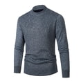 thumbnail image 1 of Vedolay Men's Pullover 2023 Long Sleeve Crewneck Cute Print Knitted Pullover Sweaters Grey,L, 1 of 3