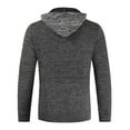 thumbnail image 1 of Vedolay Men's Pullover 2023 Long Sleeve Slim Knitted Sweaters Tops for Men Fall Grey,2XL, 1 of 3