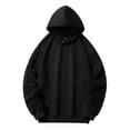 thumbnail image 1 of Vedolay Men's Pullover Sweatshirt 2023 Hoodies Sweater Coat Winter Warm Zipper Coat Outwear Black,L, 1 of 4