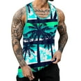 thumbnail image 1 of Vedolay Men's Sleeveless Workout Muscle Shirts Running Gym Fitness Beach Tank Top(Mint Green,L), 1 of 5