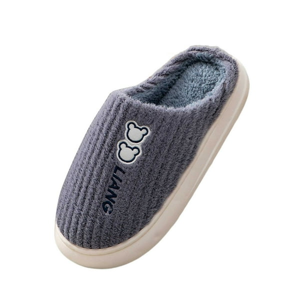 Vedolay Men's Slippers Knit House Slippers for Men Bedroom Slippers Grey,44