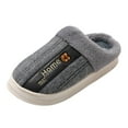 thumbnail image 1 of Vedolay Men's Slippers Slippers Cozy House Shoes Slippe Bedroom Shoes Non Slip Indoor Grey,42, 1 of 5