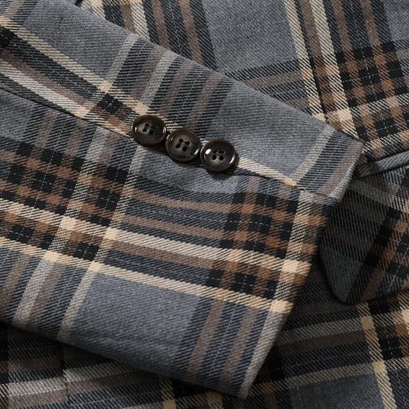 Vedolay Men's Suit Jackets Mens Casual Open Front Long Sleeve Work Business Lapel Blazers Jacket,Dark Gray XL