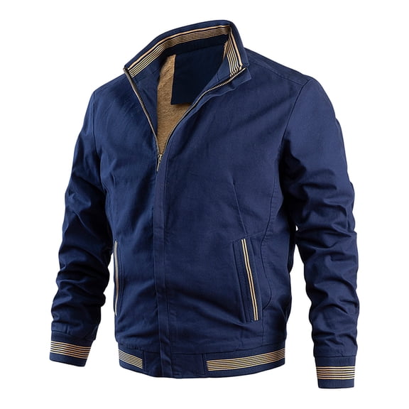 Vedolay Men's and Big Men's Business Solid Blazer Coats Long Sleeve Loose Jackets Clothes Blue,2XL