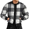 thumbnail image 1 of Vedolay Men's and Big Men's Long Sleeve Button Down Blazer Jacket Coat Outwear Black,L, 1 of 5
