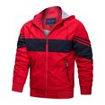 thumbnail image 1 of Vedolay Men's and Big Men's Long Sleeve Cardigans Jacket Coat Clothes Red,L, 1 of 3