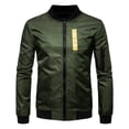 thumbnail image 1 of Vedolay Men's and Big Men's Thick Long Sleeve Blazer Jacket Loose Men Outerwear Green,5XL, 1 of 4