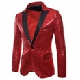 thumbnail image 1 of Vedolay Mens 2023 Coat Men's Casual Blazer Long Sleeve Double Work Office Blazer Jackets,Red S, 1 of 3