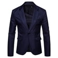 thumbnail image 1 of Vedolay Mens 2023 Coat Mens Business with Lined Double Suit Jacket with Pockets,Navy S, 1 of 3