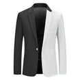 thumbnail image 1 of Vedolay Mens Blazers Blazer Suit Jacket Casual Work 3/4 Sleeve Jacket White,L, 1 of 4