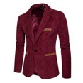 thumbnail image 1 of Vedolay Mens Blazers Casual Blazer Jacket Top Outwear Long Sleeve Coat Red,3XL, 1 of 5