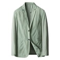 thumbnail image 1 of Vedolay Mens Blazers Casual Business Button Cardigan Coat 2023 Green,4XL, 1 of 3