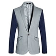 thumbnail image 1 of Vedolay Mens Blazers Casual Casual Work Wear Long Sleeves Open Front Blazer Jacket Grey,XL, 1 of 4