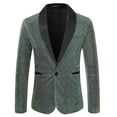 thumbnail image 1 of Vedolay Mens Blazers Lightweight 2023 Solid Fashion Business Elegant Suit Jacket Mint Green,S, 1 of 4
