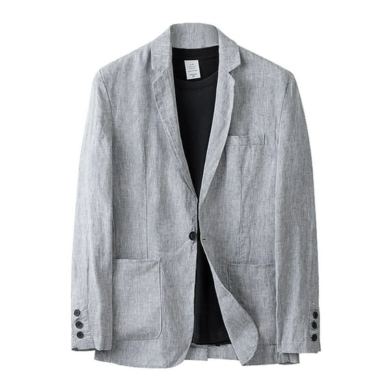 Vedolay Mens Blazers Lightweight Casual Blazers Open Front Office Blazer Jacket Work Suit Grey,3XL
