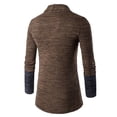 thumbnail image 1 of Vedolay Mens Cardigan Long Sleeve Sweaters Knit Draped Open Cardigan Coat 2023 Coffee,2XL, 1 of 3