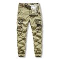 thumbnail image 1 of Vedolay Mens Cargo Pants Casual Loose Fit for Men Sports Trousers Pants with Pockets Khaki,38, 1 of 3