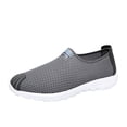 thumbnail image 1 of Vedolay Mens Casual Sneakers,Men Summer Mesh Breathable Hiking Shoes Comfortable Walking Shoes Outdoor Travel Shoes Fashion Men Sneakers(Dark Gray,10), 1 of 3