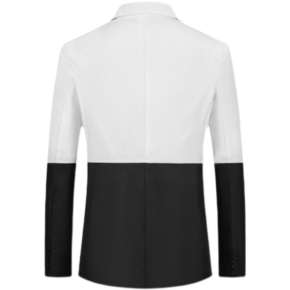 Vedolay Mens Fall Tops Mens Fashion Blazer Jackets Long Sleeve Business Suit Jackets with Pockets,White 3XL