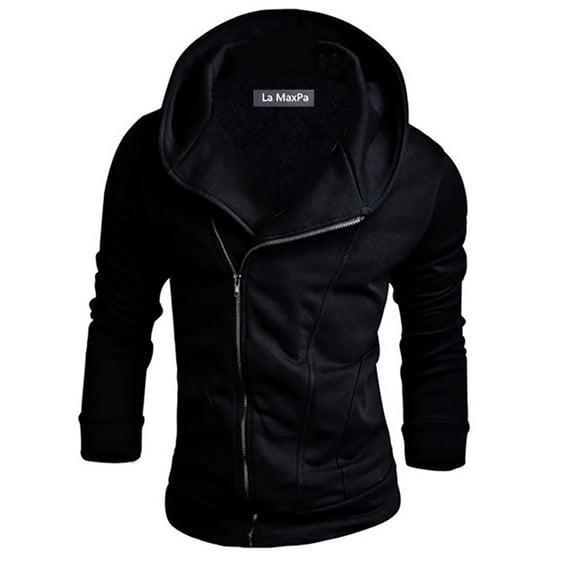 Vedolay Mens Fashion 2023 Printed Long Sleeve Hoodies Sweater Black,3XL